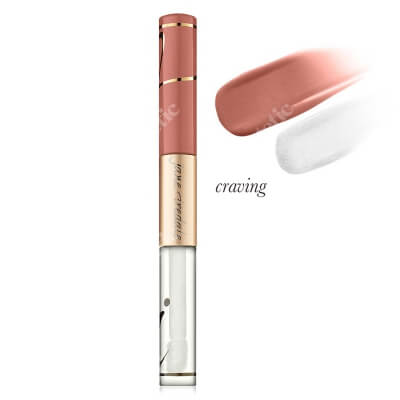 Jane Iredale Lip Fixation - Stain/Gloss Pomadka długotrwała, nawilżająca z błyszczykiem 6 ml (kolor Craving)