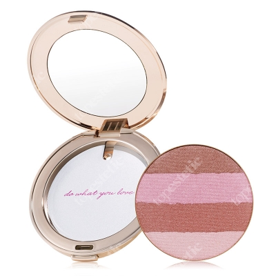 Jane Iredale Quad Bronzers Set ZESTAW Puder prasowany - Wkład 8,5 g (kolor Rose Down) + Puderniczka