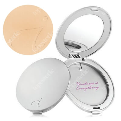 Jane Iredale Srebrna puderniczka do pudru prasowanego + PurePressed Base Mineral Foundation SPF 20 Refill ZESTAW Pasująca do wszystkich wkładów prasowanych + Mineralny puder prasowany - Wkłady 9,9 g (kolor Golden Glow)