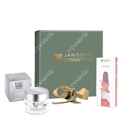 Janssen Cosmetics Beauty Box Awake ZESTAW Ampułka na okolicę oczu 7x 1,5 ml + Krem liftingująco-odżywczy 50 ml
