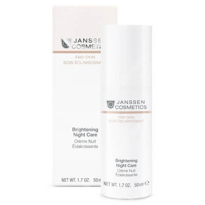 Janssen Cosmetics Brightening Night Care Aktywny krem anti-aging rozjaśniający przebarwienia na noc 50 ml
