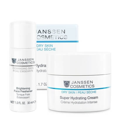 Janssen Cosmetics Brightening + Super Hydrating ZESTAW Tonik rozjaśniający 30 ml + Krem nawilżający na dzień 50 ml