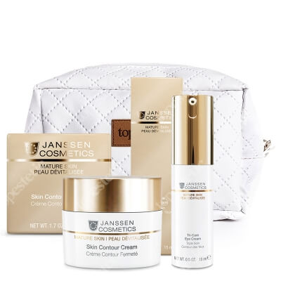 Janssen Cosmetics Mature Skin Set ZESTAW Krem ujędrniający  50 ml + Krem do pielęgnacji okolicy oczu 15 ml + Kosmetyczka 