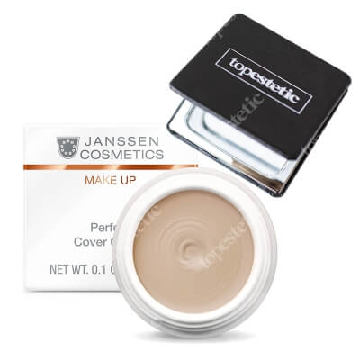 Janssen Cosmetics Perfect Cover Cream + Lusterko Topestetic ZESTAW Kamuflaż - korektor (kolor 04) 5 ml + Kwadratowe lusterko kieszonkowe 1 szt