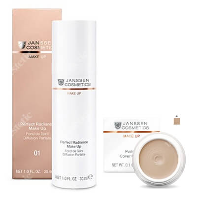 Janssen Cosmetics Perfect Radiance Skin Set ZESTAW Podkład do perfekcyjnego rozświetlenia skóry (Kolor 01) 30 ml + Kamuflaż - korektor (kolor 04) 5 ml