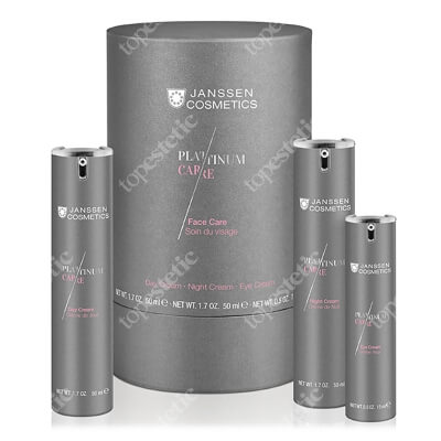 Janssen Cosmetics Platinium Face Care Set ZESTAW Krem na dzień 50 ml + Krem na noc 50 ml + Krem pod oczy 15 ml
