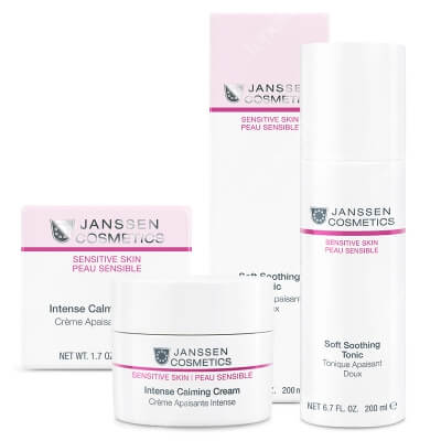 Janssen Cosmetics Sensitive Skin Set ZESTAW Tonik 200 ml + Krem odżywczy 50 ml
