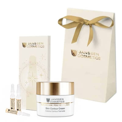 Janssen Cosmetics Skin Contour Set ZESTAW Ampułka liftingująca 7x 2 ml + Krem ujędrniający owal twarzy 50 ml