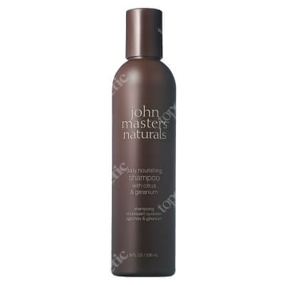 John Masters Organics Daily Nourishing Shampoo With Citrus and Geranium Geranium i olejki cytrusowe - szampon do każdego rodzaju włosów 236 ml