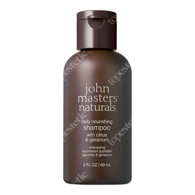 John Masters Organics Daily Nourishing Shampoo With Citrus and Geranium Geranium i olejki cytrusowe - szampon do każdego rodzaju włosów 60 ml