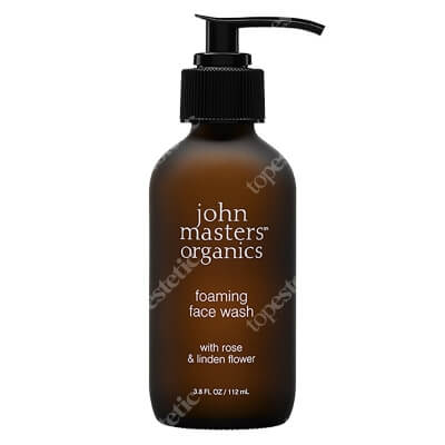 John Masters Organics Foaming Face Wash - Rose & Linden Flower Żel do mycia twarzy z różą i kwiatem lipy 112 ml