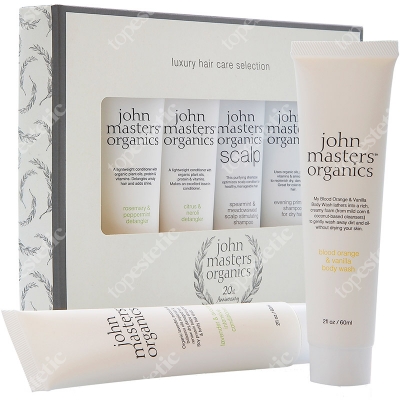 John Masters Organics Luxury Hair Care Selection Zestaw upominkowy do włosów i ciała 60 ml, 60 ml, 60 ml, 60 ml, 60 ml, 60 ml