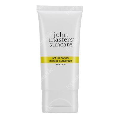 John Masters Organics SPF 30 Natural Mineral Sunscreen Naturalny mineralny filtr przeciwsłoneczny SPF 30, 59 ml