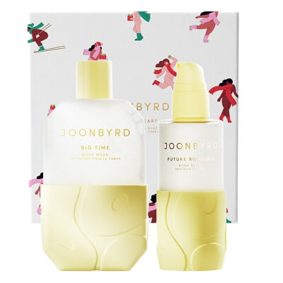Joonbyrd Young At Heart ZESTAW Energetyzujący żel pod prysznic 350 ml + Eliksir do ciała z efektem glass skin 200 ml