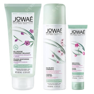 Jowae Clean Routine ZESTAW Żel pod prysznic 200 ml + Olejek w żelu 100 ml + Woda nawilżająca w sprayu 200 ml