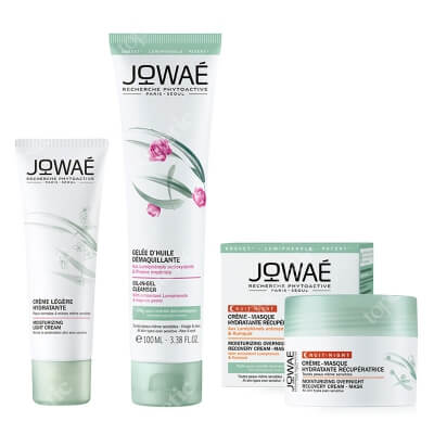 Jowae Day And Night Set ZESTAW Oczyszczający olejek w żelu 100 ml + Krem nawilżający 40 ml + Krem-maska do twarzy na noc 40 ml