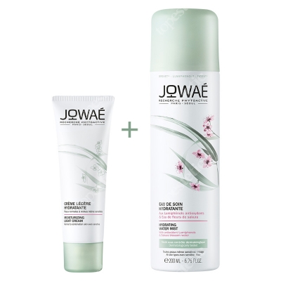 Jowae Moisturizing Light Cream + Hydrating Water Mist ZESTAW Lekki krem nawilżający 40 ml + Pielęgnująca mgiełka 200 ml