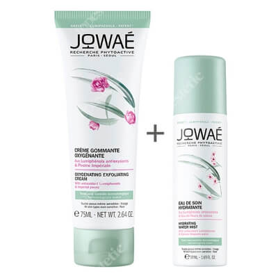 Jowae Oxygenating Exfoliating Cream + Hydrating Water Mist Travel Size ZESTAW Złuszczający krem dotleniający 75 ml + Woda nawilżająca w sprayu 50 ml