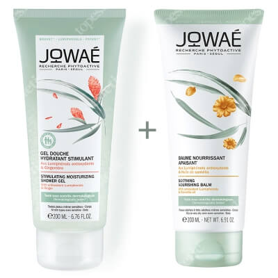 Jowae Soothing Nourishing Balm & Stimulating Shower Gel ZESTAW Balsam kojący 200 ml + Energetyzujący żel pod prysznic 200 ml