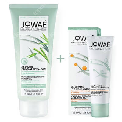 Jowae Vitamin-rich Gel + Revitalizing Shower Gel ZESTAW Witaminowy żel 40 ml + Żel pod prysznic z wodą bambusową 200 ml