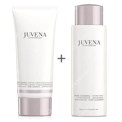 Juvena Clarifying Cleansing Foam + Calming Tonic ZESTAW Pianka oczyszczająca 200 ml + Tonik łagodzący 200 ml