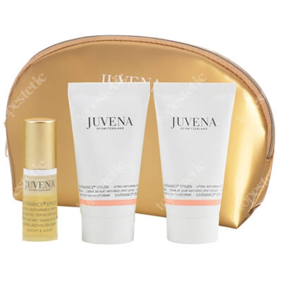 Juvena Epigen Set ZESTAW Liftingujący krem na dzień 25 ml + Liftingujący krem na noc 25 ml + Serum liftingujące twarz i oczy 5 ml + Kosmetyczka 1 szt