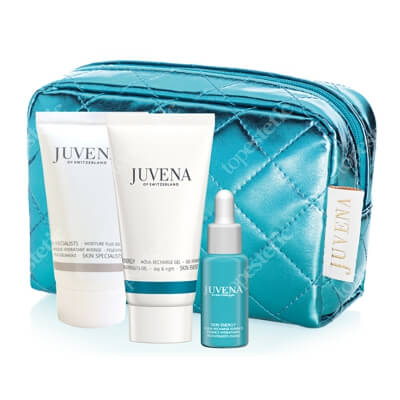 Juvena Skin Energy Set ZESTAW Żel nawilżający 25 ml + Maska nawilżająca 25 ml + Serum nawilżające 10 ml + Kosmetyczka 1 szt