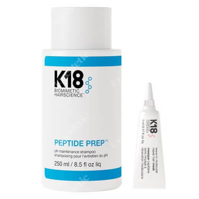 K18 Balance And Repair  ZESTAW Szampon utrzymujący pH 250 ml + Maska do domowej kuracji naprawczej 5 ml