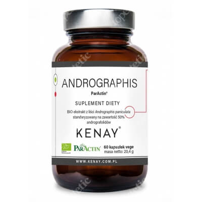 Kenay Andrographis - ParActin Brodziuszka wiechowata suplement diety 60 kapsułek