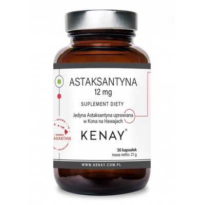 Kenay Astaksantyna 12 mg Suplement diety 30 kapsułek