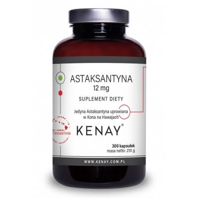 Kenay Astaksantyna 12 mg Suplement diety 300 kapsułek