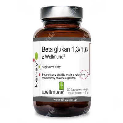 Kenay Beta Glukan 1,3 / 1,6 z Wellmune Suplement diety 60 kapsułek