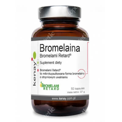 Kenay Bromelaina Bromelami Retard Suplement diety 60 kapsułek