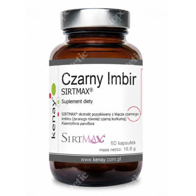 Kenay Czarny Imbir SirtMAX Suplement diety 60 kapsułek