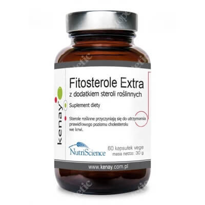 Kenay Fitosterole Extra z Dodatkiem Steroli Roślinnych Suplement diety 60 kapsułek