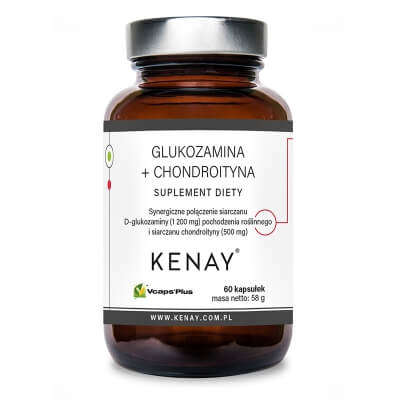 Kenay Glukozamina + Chondroityna Suplement diety 60 kapsułek