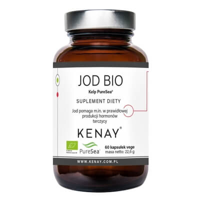 Kenay Jod Bio Kelp PureSea Suplement diety 60 kapsułek