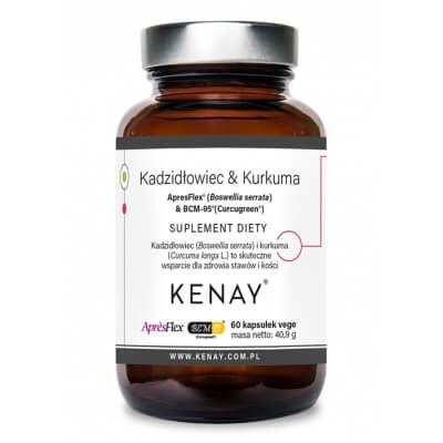 Kenay Kadzidłowiec and Kurkuma ApresFlex And BCM-95 Boswellia Serrata i Curcugreen 60 kapsułek