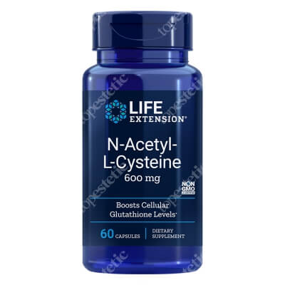 Kenay NAC N-Acetylo-L-Cysteina Life Extension 600 mg Suplement diety 60 kapsułek