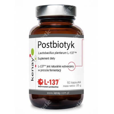 Kenay Postbiotyk Lactobacillus Plantarum L-137 Suplement diety 60 kapsułek