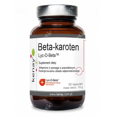 Kenay Beta - karoten Prowitamina A Lyc-O-Beta Suplement diety 60 kapsułek