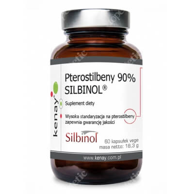 Kenay Pterostilbeny 90% SILBINOL Suplement diety 60 kapsułek