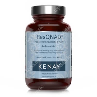 Kenay ResQNAD Resveratrol And Quercetin And NAD+ Resweratrol, kwercetyna i NAD+ 60 kapsułek