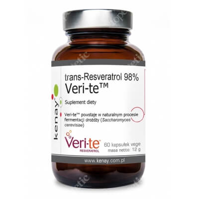 Kenay Trans-Resveratrol 98% Veri-te Suplement diety 60 kapsułek