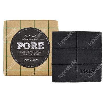 Klairs Gentle Black Sugar Charcoal Soap Delikatne mydło ręcznie wytwarzane 100 g