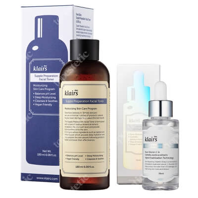 Klairs Natural Beauty ZESTAW Tonik to twarzy 180 ml + Serum na bazie naturalnych składników 35 ml