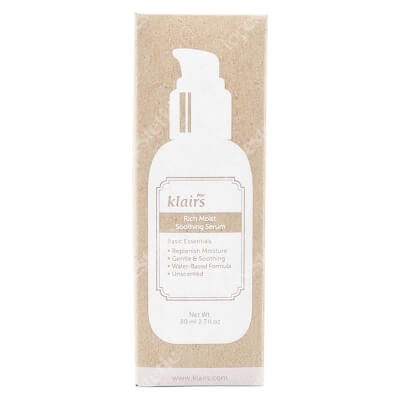 Klairs Rich Moist Soothing Serum Serum nawilżające, redukujące zmarszczki 80 ml