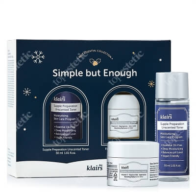 Klairs Simple But Enough - Skincare Kit ZESTAW Maska na bazie witaminy E 30 ml + Nawilżający tonik 15 ml