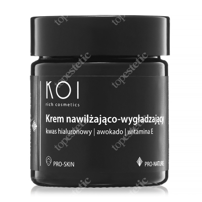 Koi Krem Nawilżająco-Wygładzający Kwas hialuronowy, awokado, witamina E 30 ml