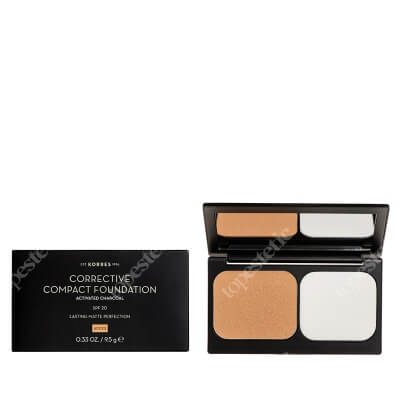 Korres Activated Charcoal Corrective Compact Foundation SPF 20 Podkład w kompakcie (kolor ACCF3) 9,5 g